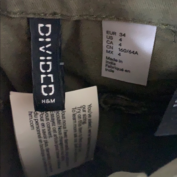 [NWT] H&M Size 2/4 Army Green Pants - Picture 2 of 11